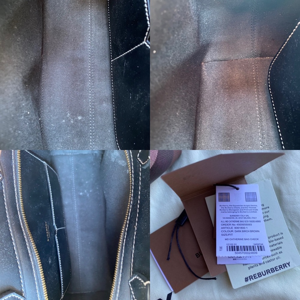 SOLD Burberry Catherine Smoked Check Tote Bag - Picture 15 of 16